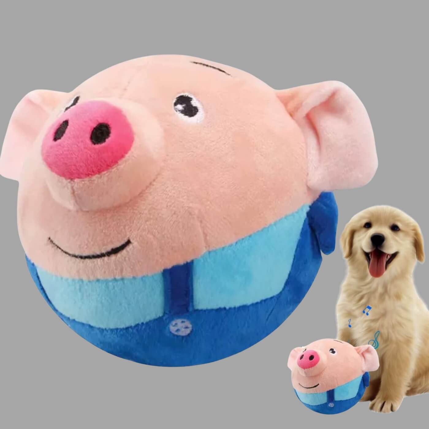 Balle rebondissante pour chiens - PIGGY