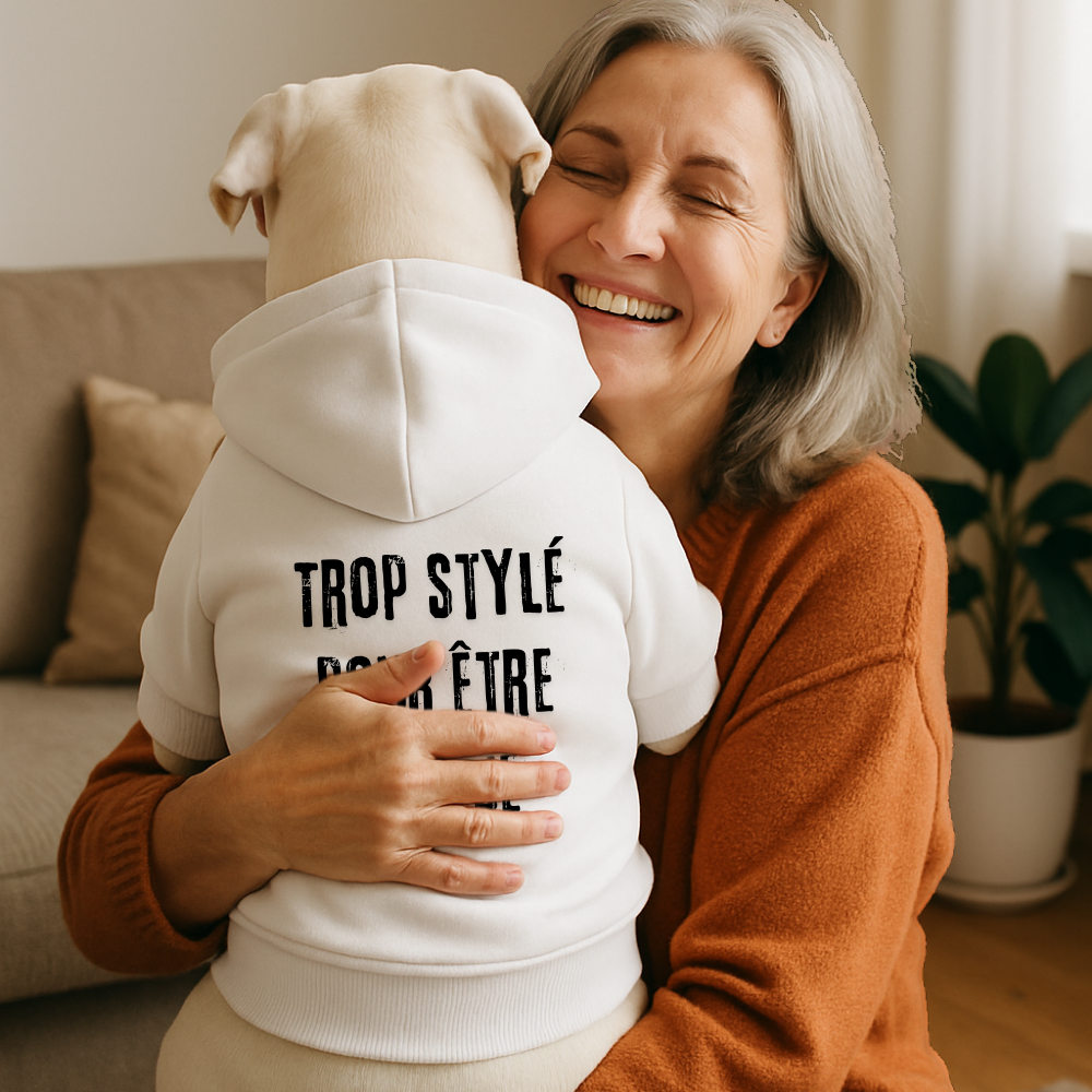 Sweat à capuche pour chien - Trop stylé pour être dressé
