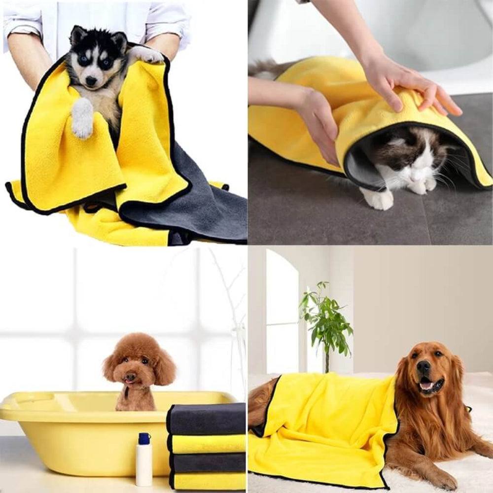Serviette de bain en micro-fibres pour Chiens