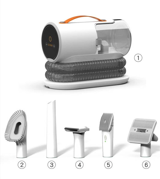 Kit de toilettage Intelligent 5 en 1 avec aspirateur - PetGroom™
