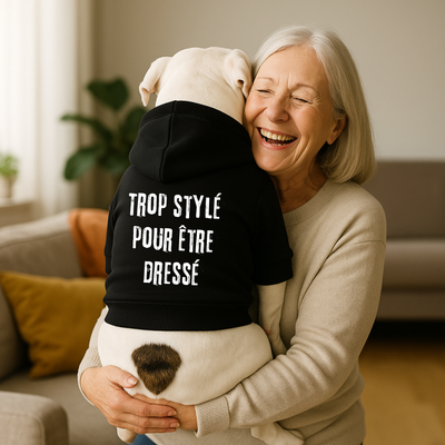 Sweat à capuche pour chien - Trop stylé pour être dressé