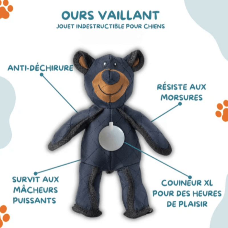 Jouet Ours Indestructible pour Chien - BraveBear™️