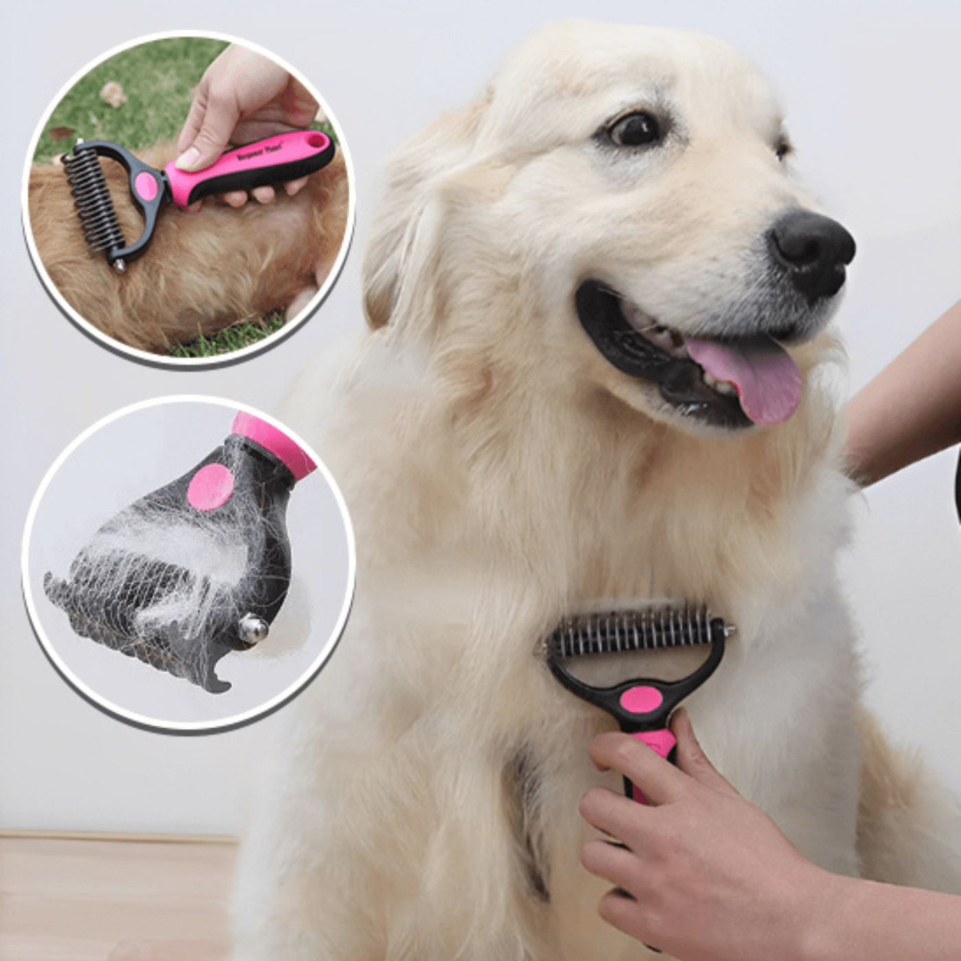 brosse-pour-chien-rose